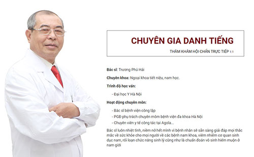 Bác sĩ Trương Phú Hải - Phòng khám tư nhân chữa vô sinh